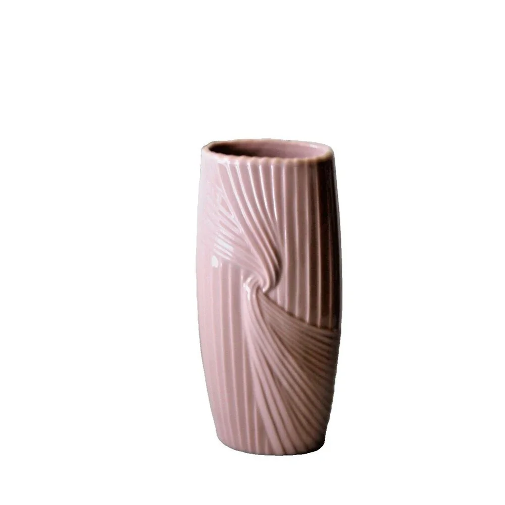 1980s AVON Gift Collection Fluted LILAC Porcelain Bud Vase Thin 6